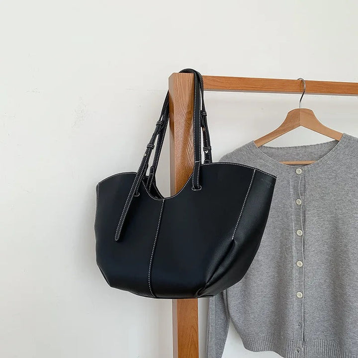 Valantomode | Amara Command Executive – 46cm Premium Vegan Leather Oversized Professional Tote