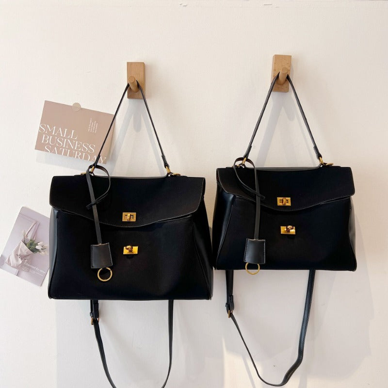Valantomode | Velvet Vanguard Tote – Premium Faux Suede Business Bag with Turn-Lock & Vegan Leather Handles