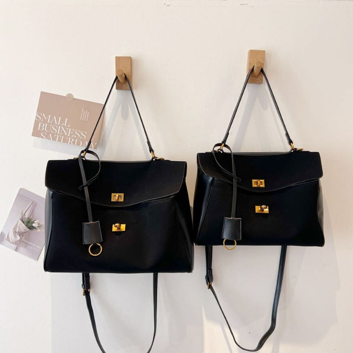Valantomode | Velvet Vanguard Tote – Premium Faux Suede Business Bag with Turn-Lock & Vegan Leather Handles