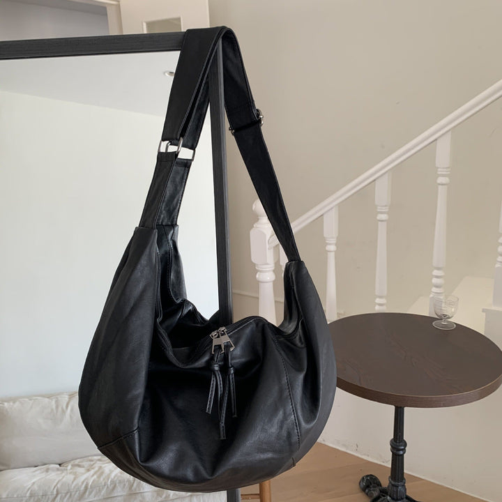 Valantomode | Aura Grand Slouch – 60cm Premium Vegan Leather Oversized Hobo Crossbody Bag