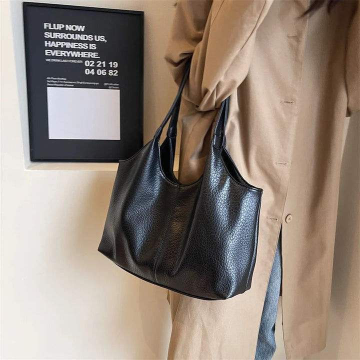 Valantomode | The Veridian Kinetic Garrison – Women's Premium Large Vegan Leather Hobo Tote