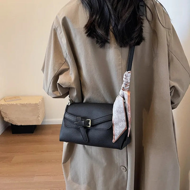 Valantomode | Apex Contour Crossbody – Premium Vegan Leather Geometric Shoulder Bag