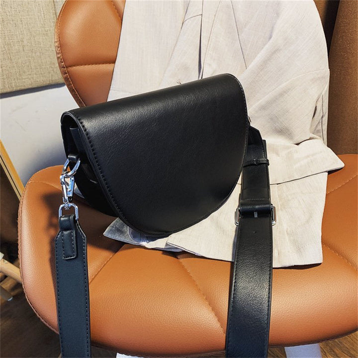 Valantomode | The Lunar Orbital Garrison – Women's Premium Geometric Half-Moon Crossbody Bag