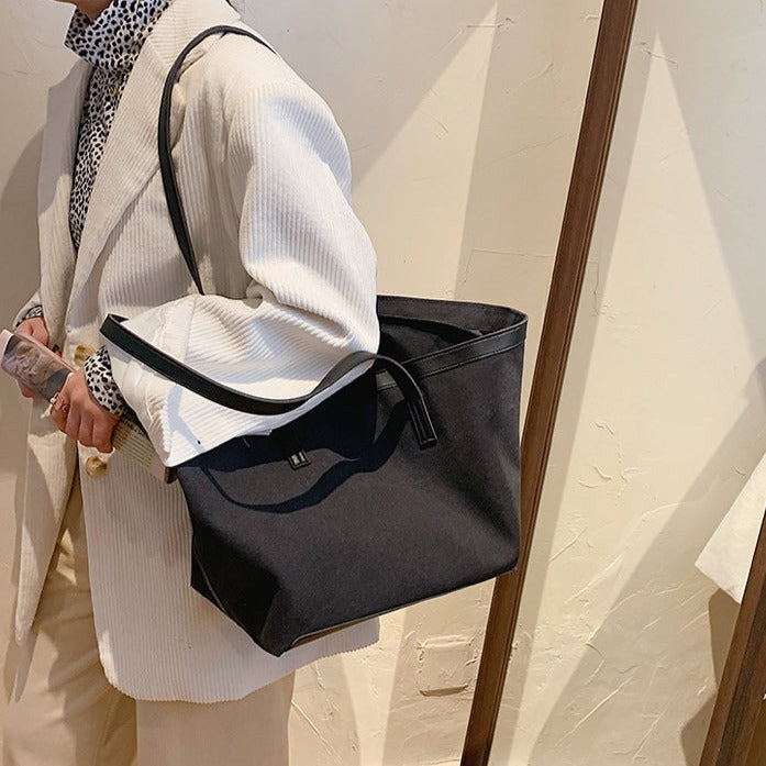 Valantomode | The ‘Aurelius’ Hazel Monolith Garrison – Women's Premium Earth-Tone Canvas Tote