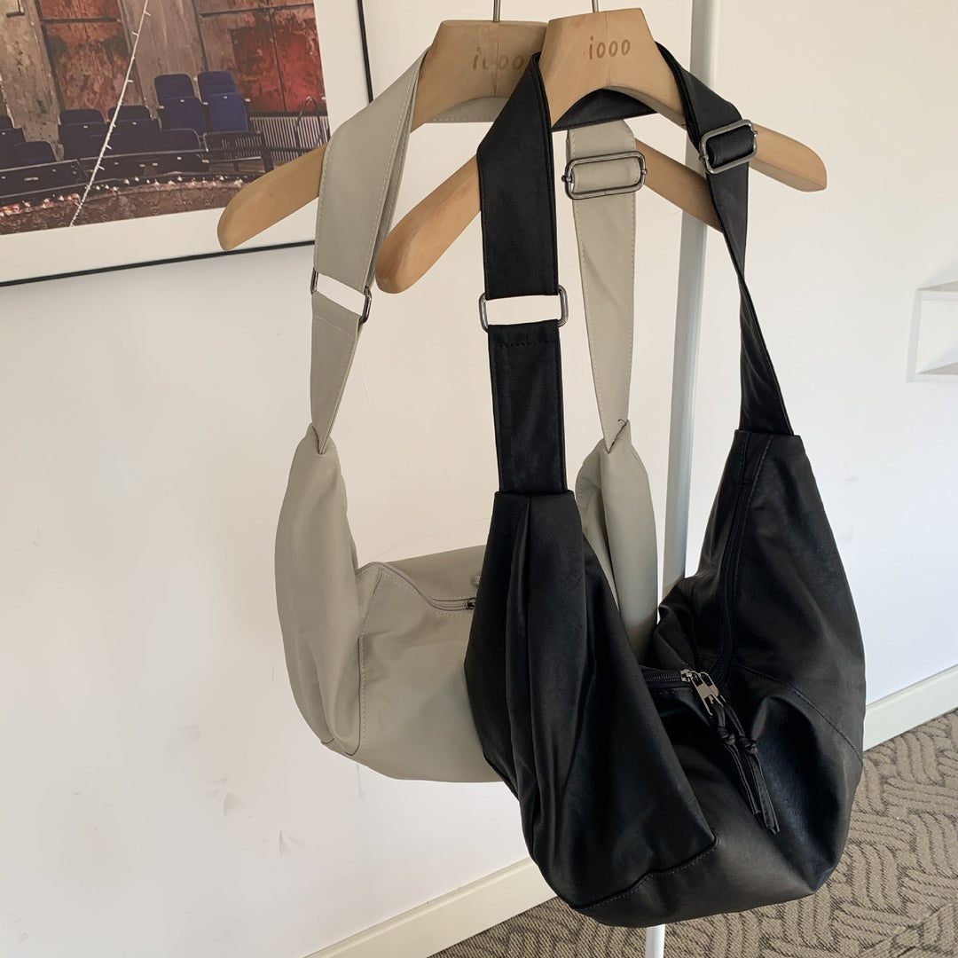Valantomode | Aura Grand Slouch – 60cm Premium Vegan Leather Oversized Hobo Crossbody Bag