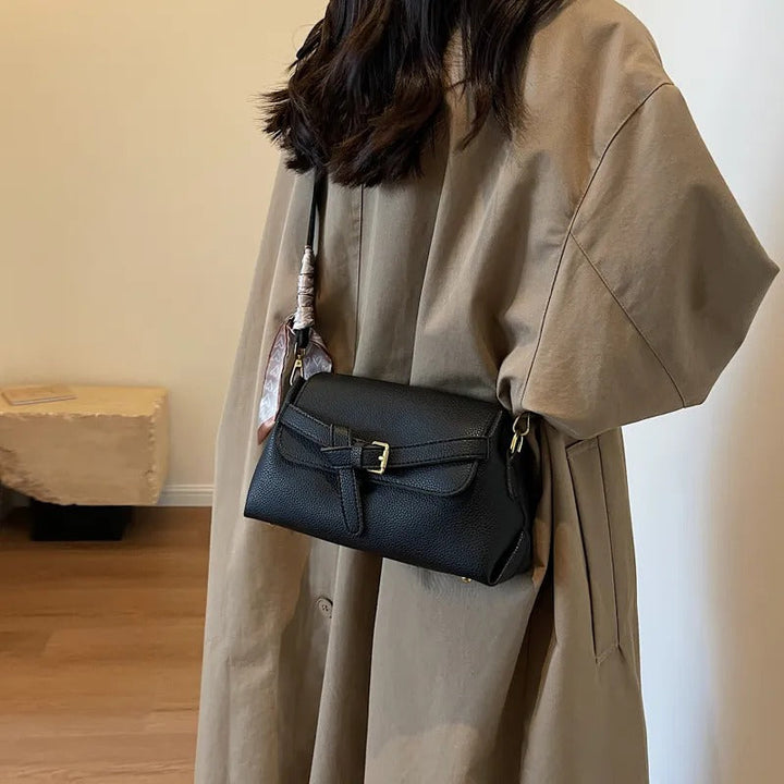 Valantomode | Apex Contour Crossbody – Premium Vegan Leather Geometric Shoulder Bag