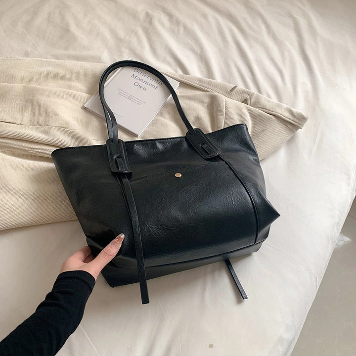 Valantomode | Aspen Horizon Tote – Premium Vegan Leather Large Professional Shoulder Bag