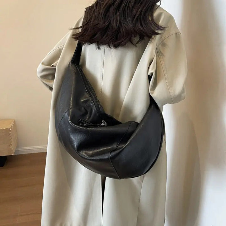 Valantomode | Aura Grand Slouch – 60cm Premium Vegan Leather Oversized Hobo Crossbody Bag
