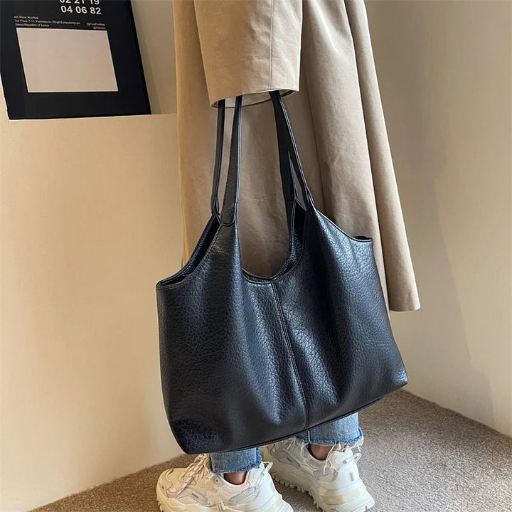 Valantomode | The Veridian Kinetic Garrison – Women's Premium Large Vegan Leather Hobo Tote