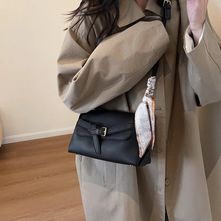 Valantomode | Apex Contour Crossbody – Premium Vegan Leather Geometric Shoulder Bag