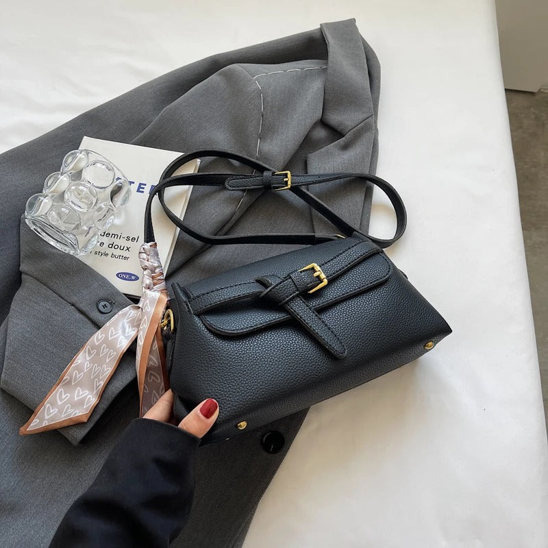 Valantomode | Apex Contour Crossbody – Premium Vegan Leather Geometric Shoulder Bag