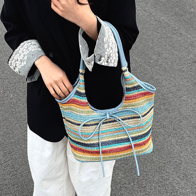 Valantomode | Odyssey Artisan Garrison – Premium Woven Straw & Vegan Leather Large Summer Tote