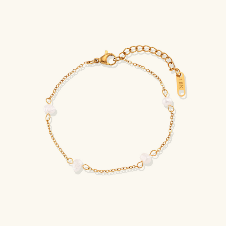 Valantomode | Plated Freshwater Pearl Bracelet for Women