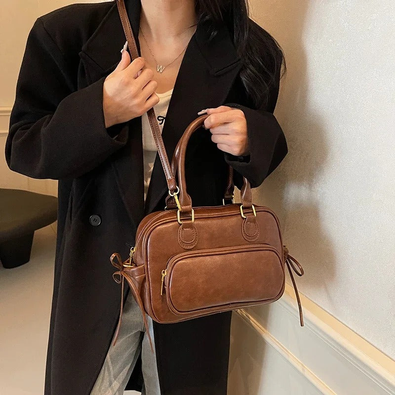 Valantomode | Linear Archival Courier – 3-in-1 Premium Vegan Leather Convertible Bag & Backpack