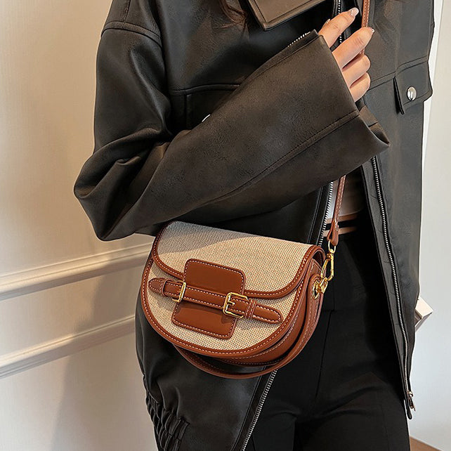 Valantomode | Odyssey Petite Garrison – Premium Canvas & Vegan Leather Mini Crossbody Bag