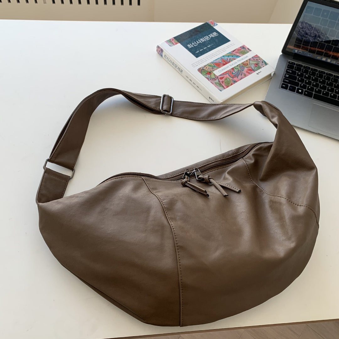 Valantomode | Aura Grand Slouch – 60cm Premium Vegan Leather Oversized Hobo Crossbody Bag