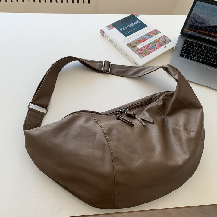 Valantomode | Aura Grand Slouch – 60cm Premium Vegan Leather Oversized Hobo Crossbody Bag