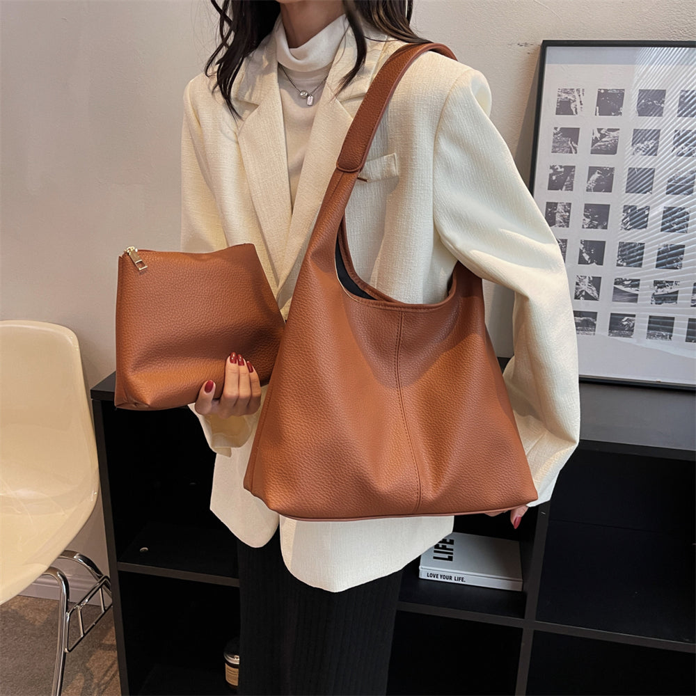 Valantomode | The Veridian Fluid Garrison – Women's Premium Vegan Leather Executive Hobo Bag