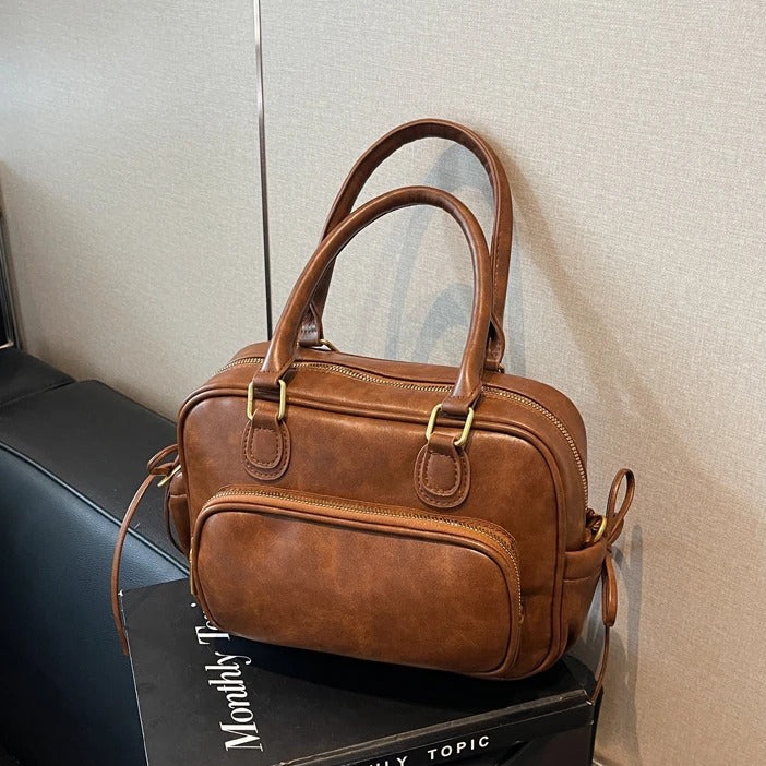 Valantomode | Linear Archival Courier – 3-in-1 Premium Vegan Leather Convertible Bag & Backpack
