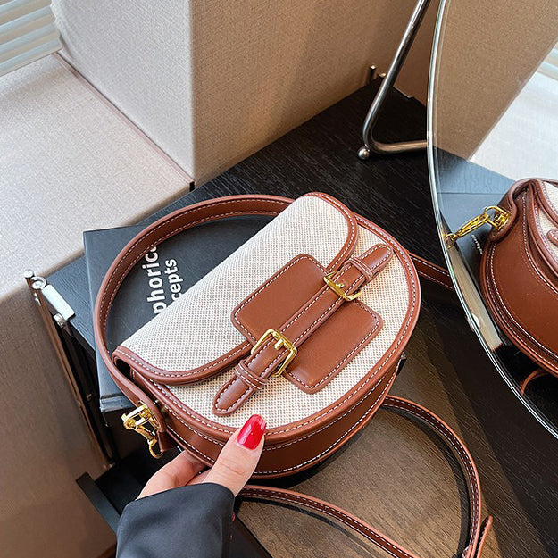 Valantomode | Odyssey Petite Garrison – Premium Canvas & Vegan Leather Mini Crossbody Bag