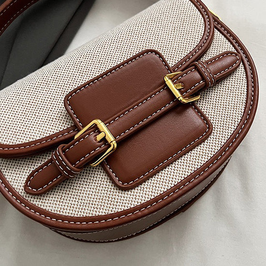 Valantomode | Odyssey Petite Garrison – Premium Canvas & Vegan Leather Mini Crossbody Bag