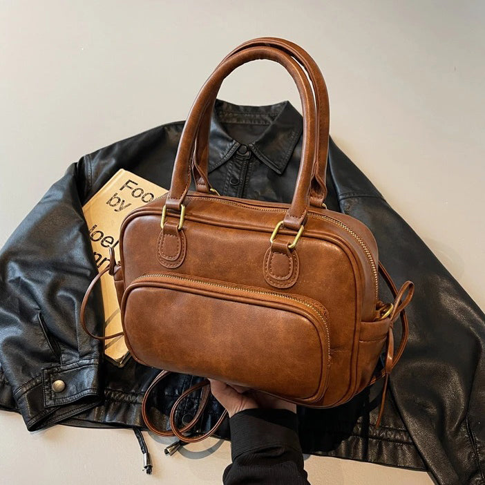 Valantomode | Linear Archival Courier – 3-in-1 Premium Vegan Leather Convertible Bag & Backpack