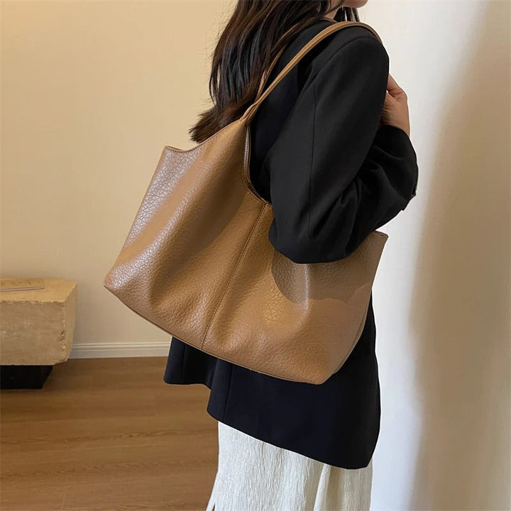 Valantomode | The Veridian Kinetic Garrison – Women's Premium Large Vegan Leather Hobo Tote