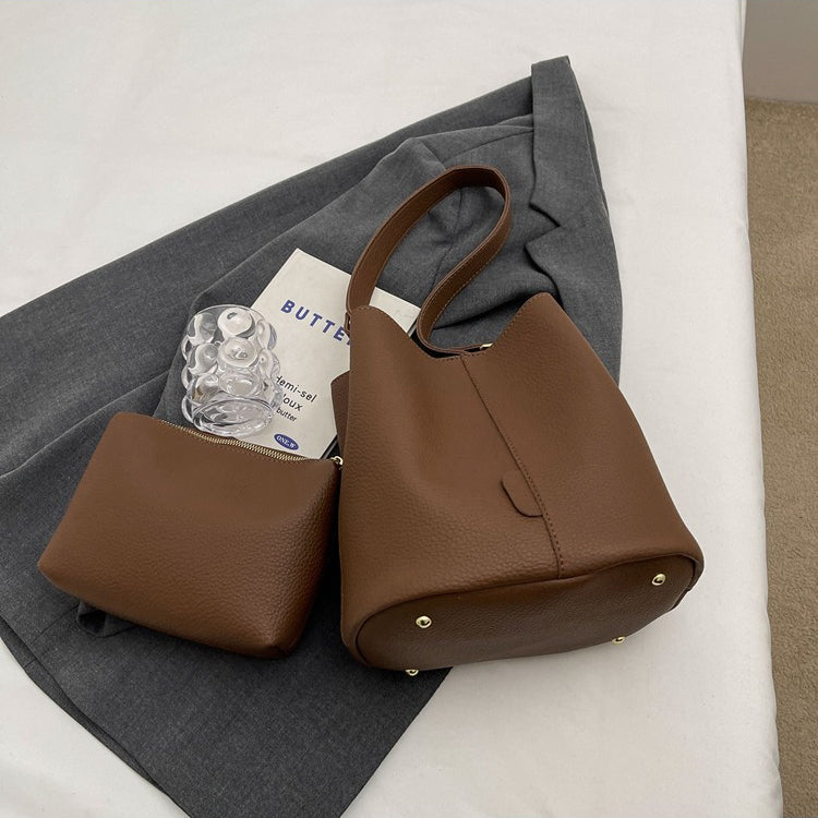 Valantomode | The Veridian Cylinder Garrison – Women's Premium Vegan Leather Bucket Bag