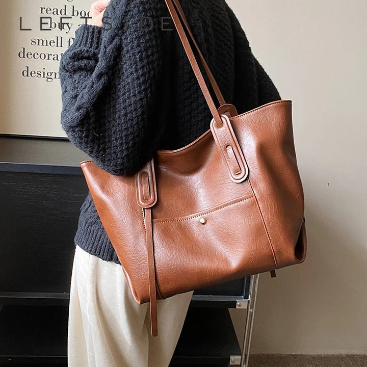 Valantomode | Aspen Horizon Tote – Premium Vegan Leather Large Professional Shoulder Bag