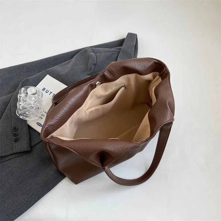 Valantomode | The Veridian Kinetic Garrison – Women's Premium Large Vegan Leather Hobo Tote