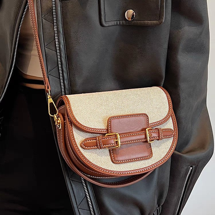 Valantomode | Odyssey Petite Garrison – Premium Canvas & Vegan Leather Mini Crossbody Bag