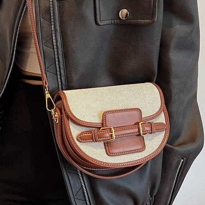 Valantomode | Odyssey Petite Garrison – Premium Canvas & Vegan Leather Mini Crossbody Bag