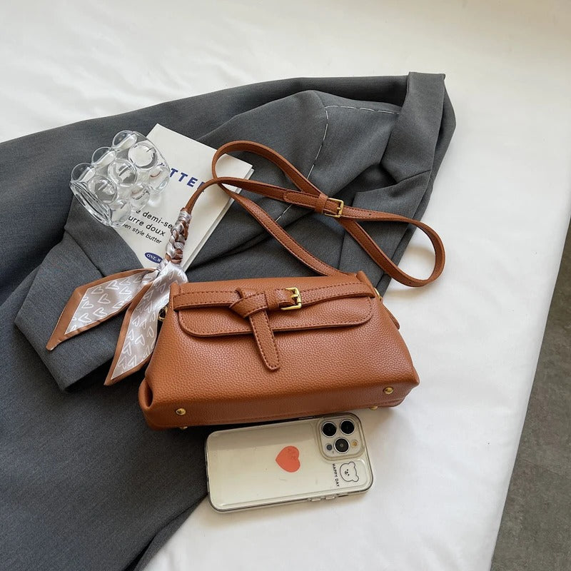 Valantomode | Apex Contour Crossbody – Premium Vegan Leather Geometric Shoulder Bag