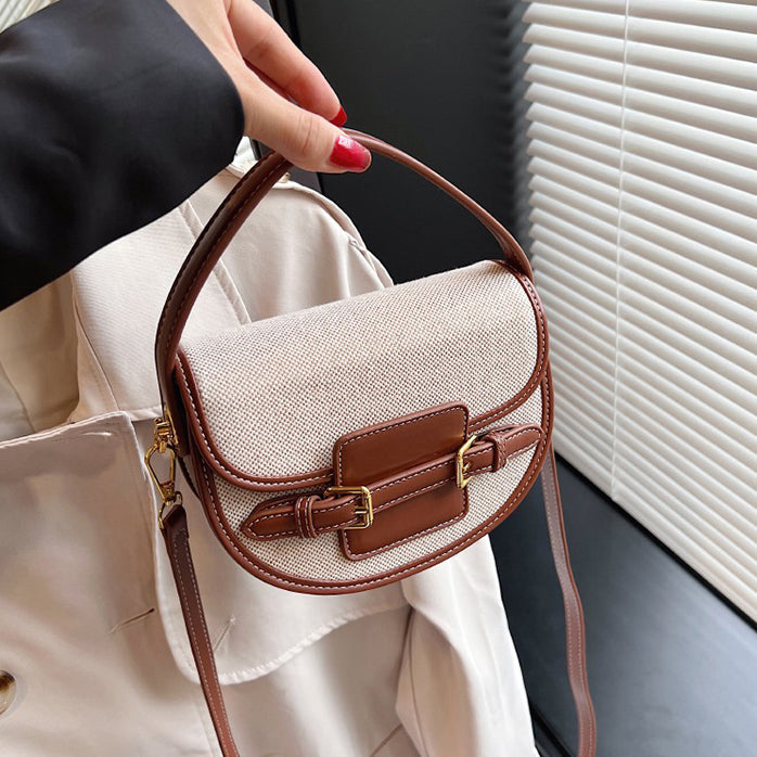 Valantomode | Odyssey Petite Garrison – Premium Canvas & Vegan Leather Mini Crossbody Bag