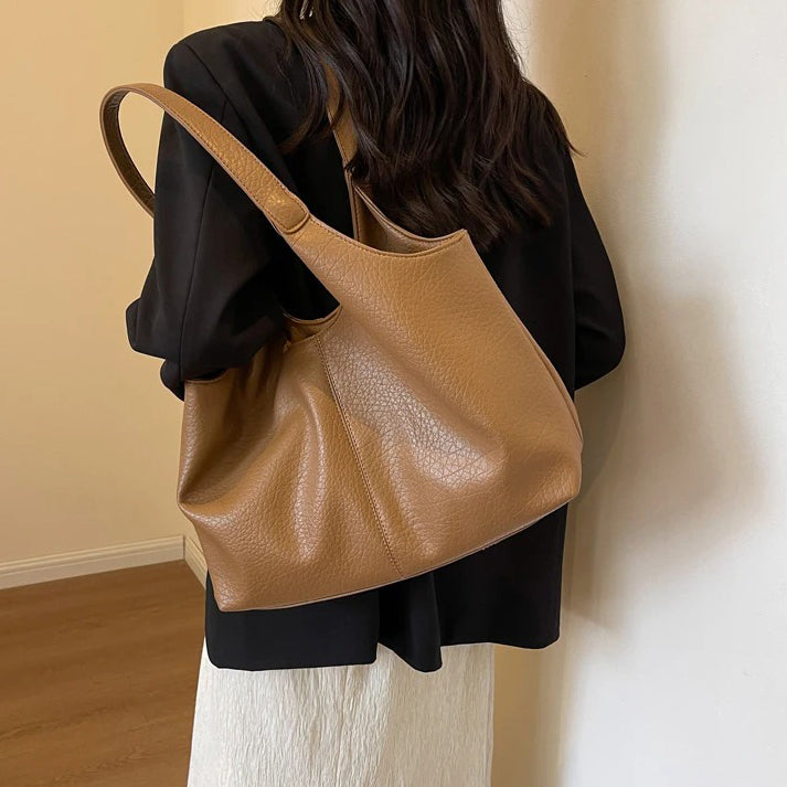Valantomode | The Veridian Kinetic Garrison – Women's Premium Large Vegan Leather Hobo Tote