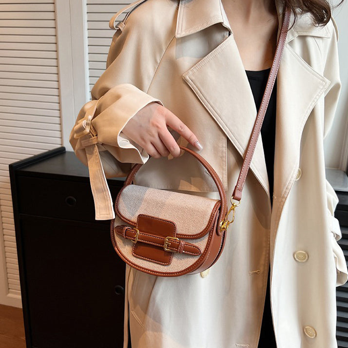 Valantomode | Odyssey Petite Garrison – Premium Canvas & Vegan Leather Mini Crossbody Bag