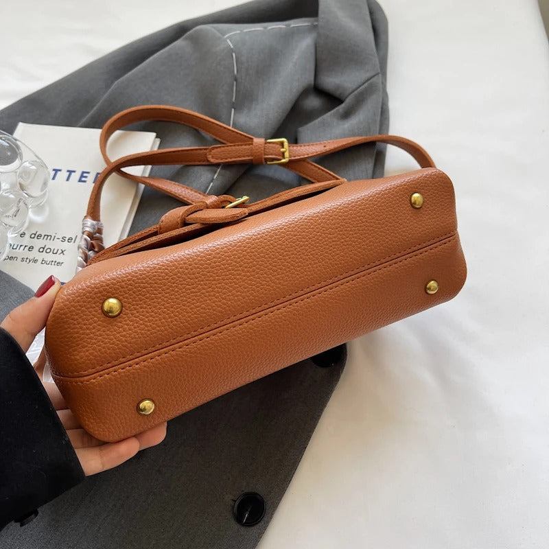 Valantomode | Apex Contour Crossbody – Premium Vegan Leather Geometric Shoulder Bag