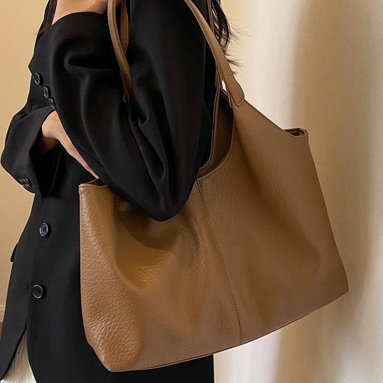 Valantomode | The Veridian Kinetic Garrison – Women's Premium Large Vegan Leather Hobo Tote