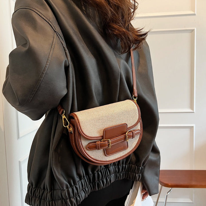 Valantomode | Odyssey Petite Garrison – Premium Canvas & Vegan Leather Mini Crossbody Bag