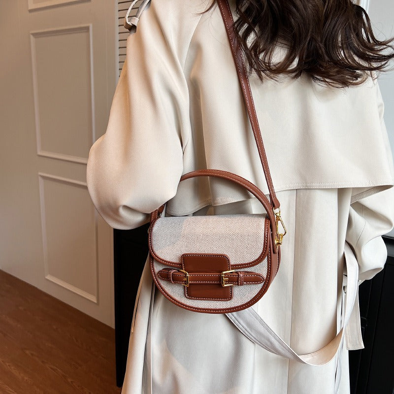 Valantomode | Odyssey Petite Garrison – Premium Canvas & Vegan Leather Mini Crossbody Bag