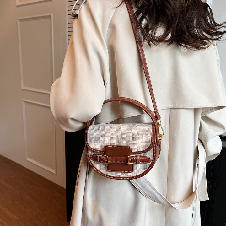 Valantomode | Odyssey Petite Garrison – Premium Canvas & Vegan Leather Mini Crossbody Bag