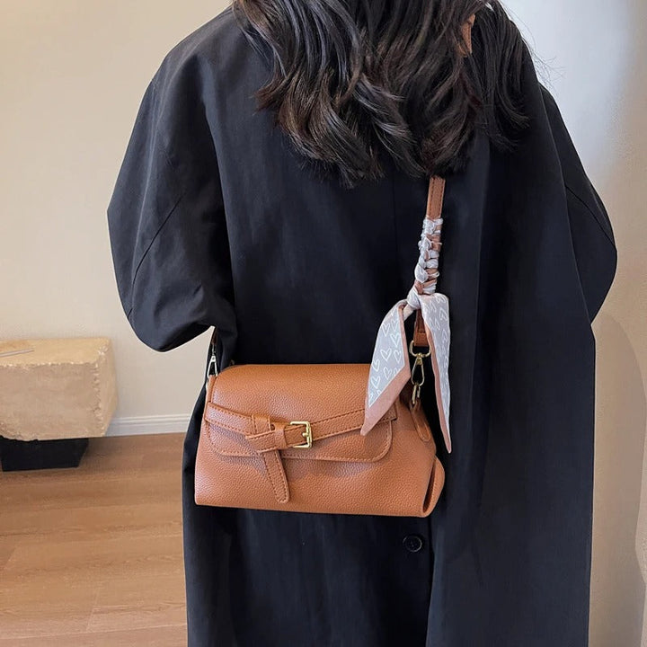 Valantomode | Apex Contour Crossbody – Premium Vegan Leather Geometric Shoulder Bag