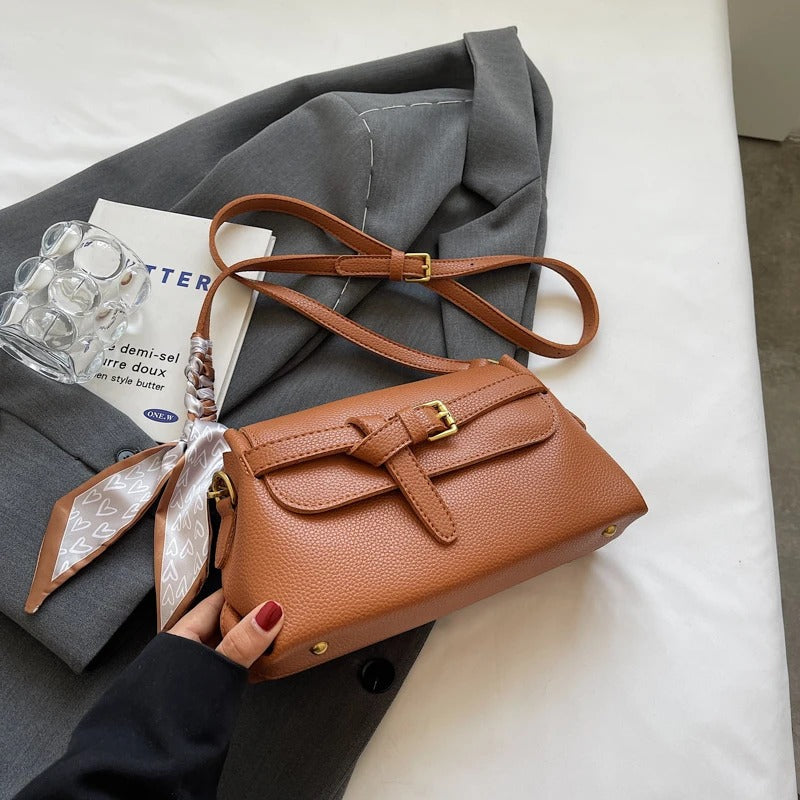 Valantomode | Apex Contour Crossbody – Premium Vegan Leather Geometric Shoulder Bag