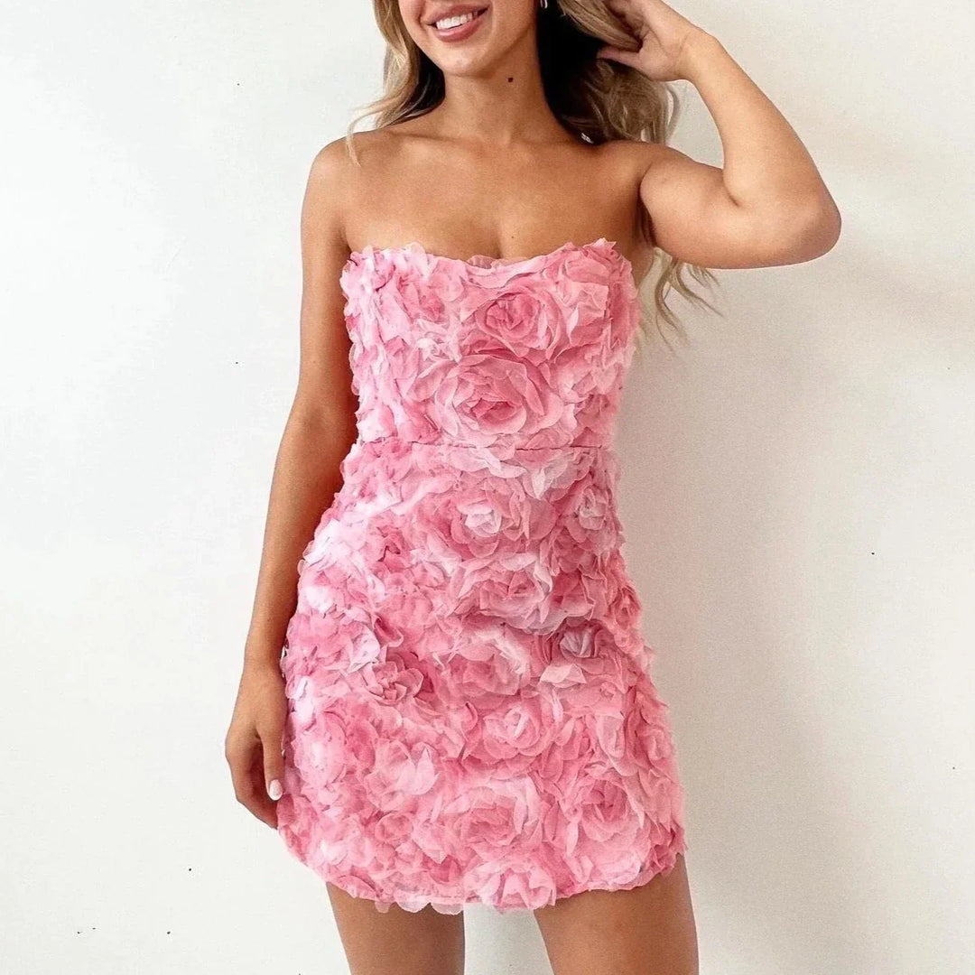Valantomode | Chic Strapless Dress for Women - Perfect for Celebrations