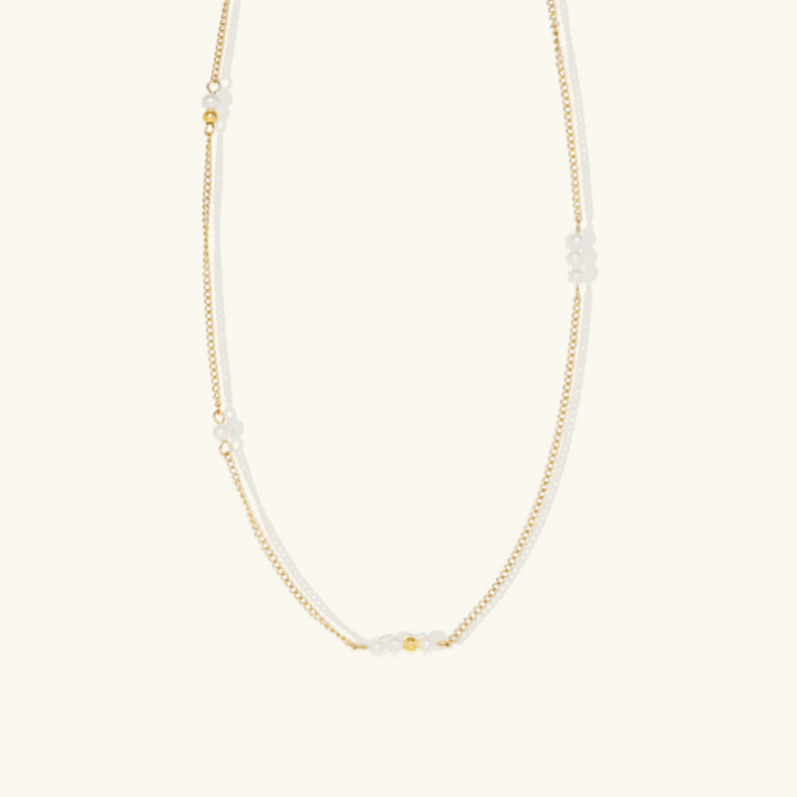 Valantomode | Plated Freshwater Pearl Cluster Necklace for Women