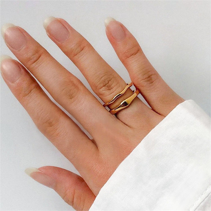 Valantomode | Plated Linear Stacker Ring with Monolithic Modular Architecture