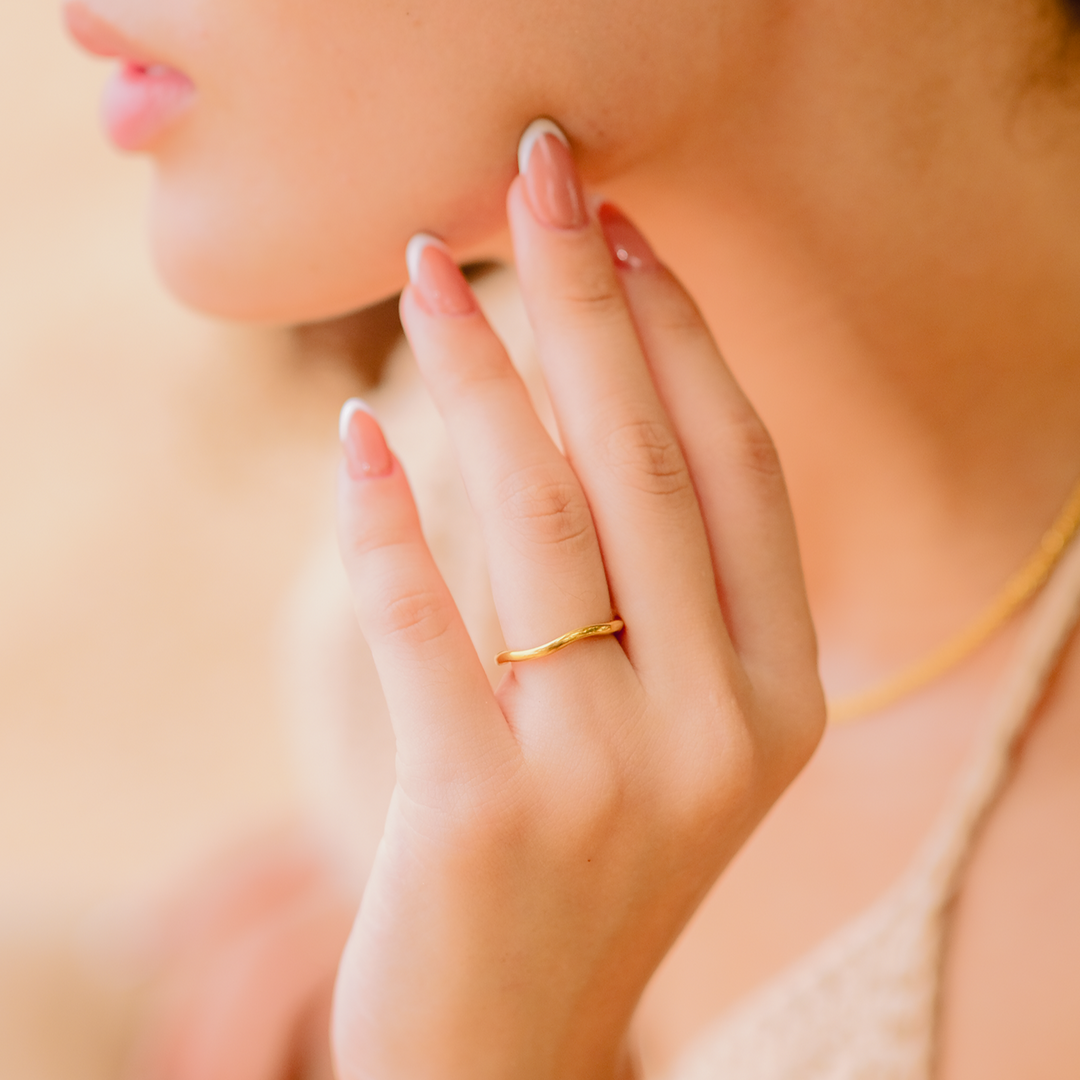 Valantomode | Plated Linear Stacker Ring with Monolithic Modular Architecture