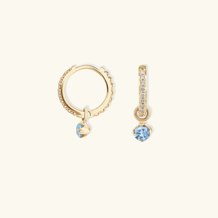 Valantomode | Gold Plated Astral Drop Earrings with AAAAA Diamond Simulants