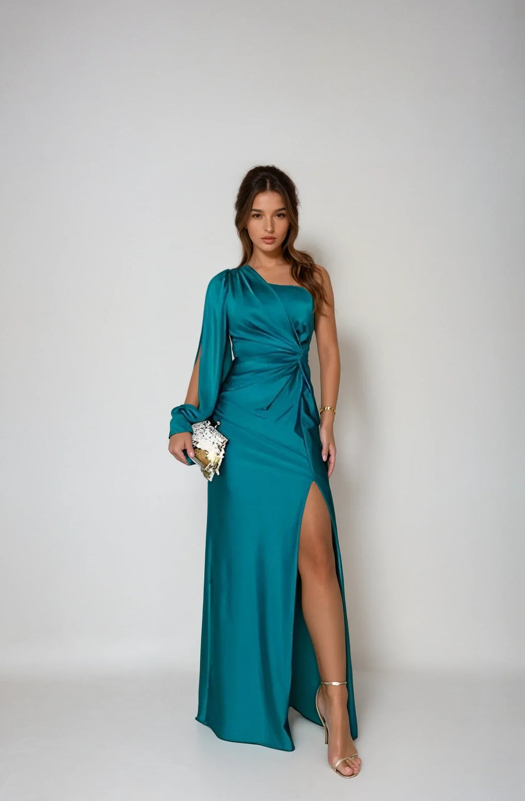 Valantomode | Louie One-Shoulder Maxi Dress for Stunning Arrivals
