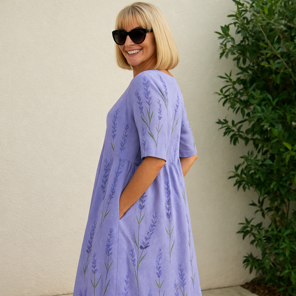 Valantomode | Cozy Midi Dress for Effortless Everyday Wear